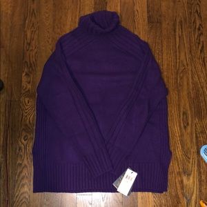 Polo Ralph Lauren purple turtleneck sweater